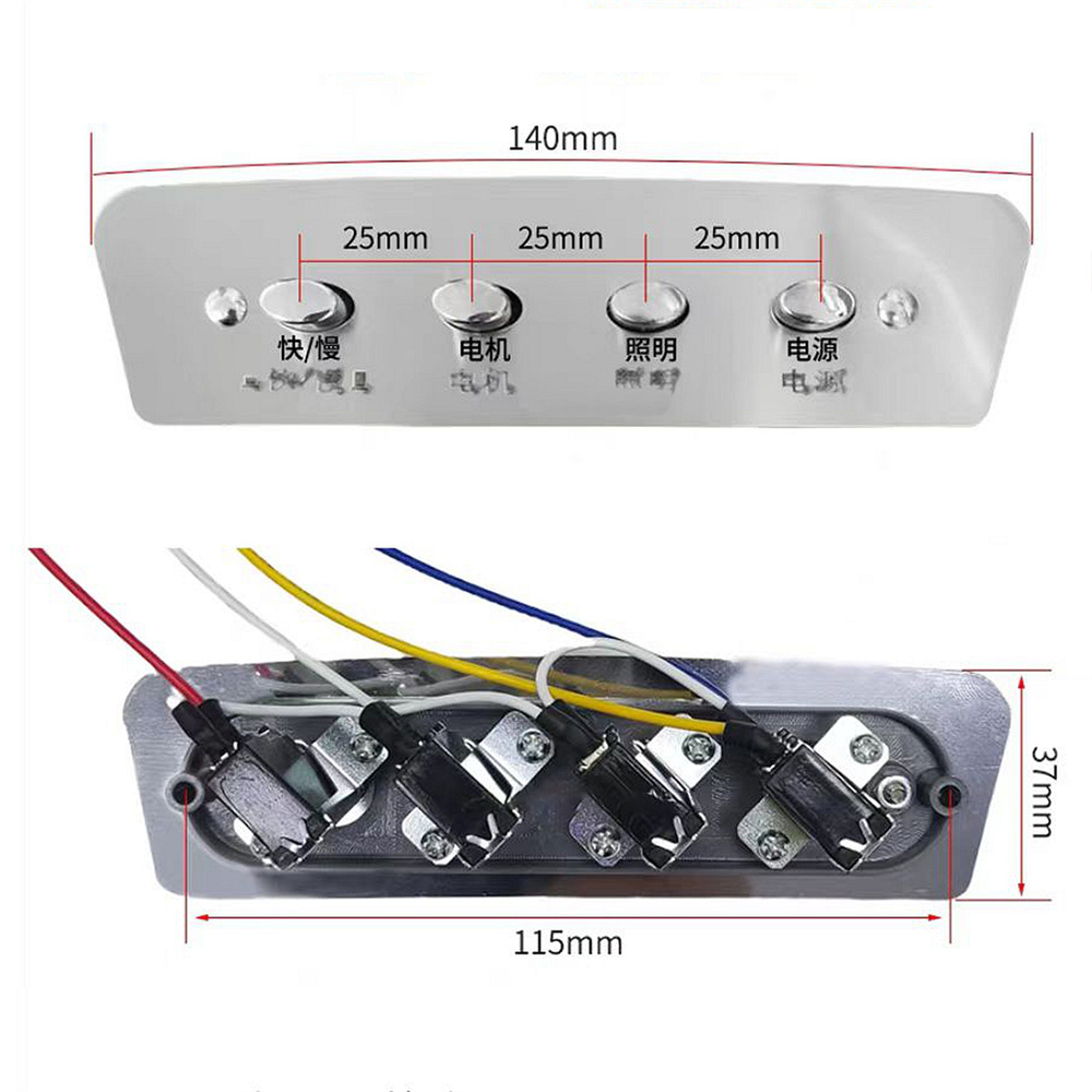 1pc 4-key Push Button Switch C – Range Commercial Kitchen Bewertung und Preis