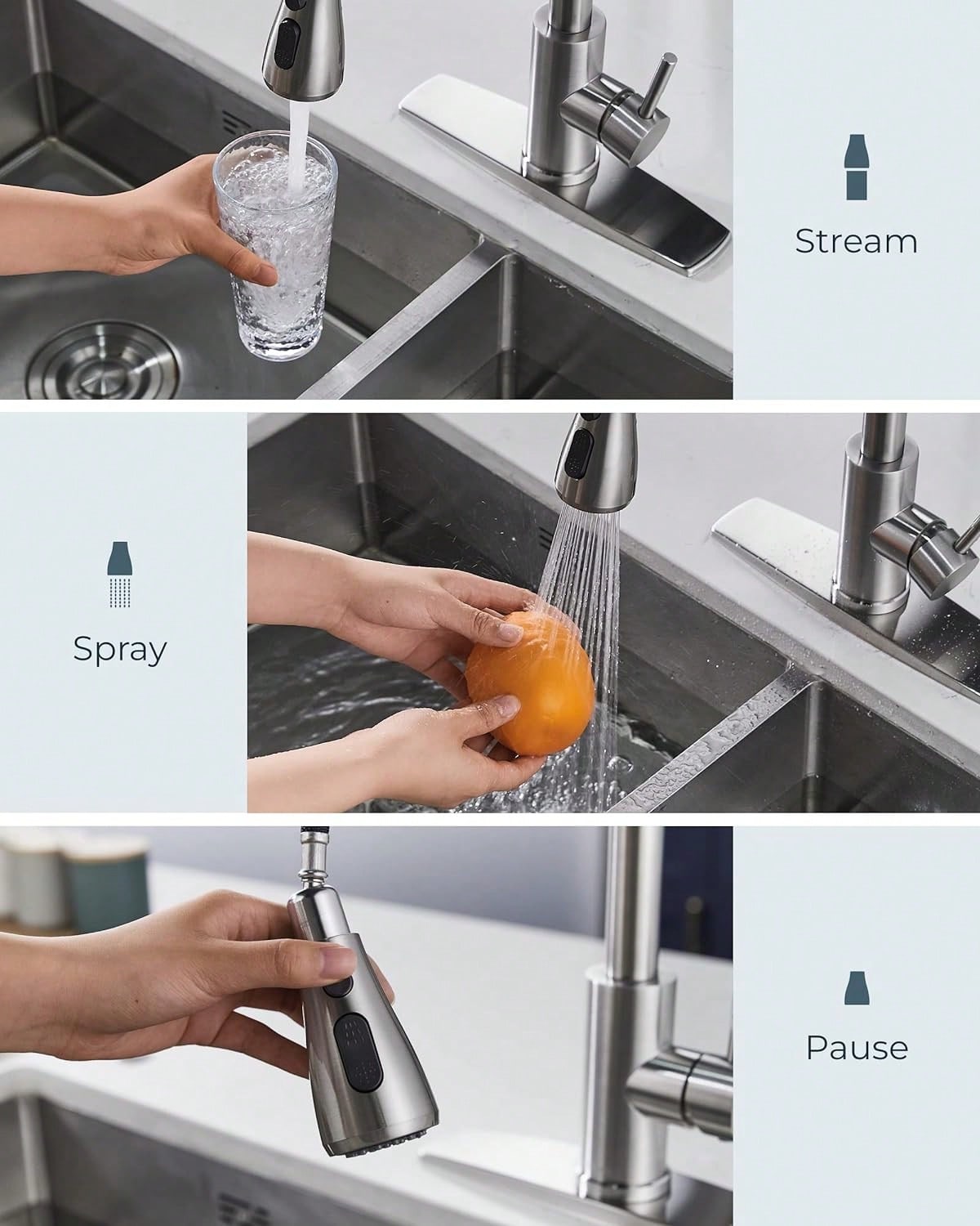 Küchenarmatur mit ausziehbarem – Commercial Kitchen And Bar Bewertung und Preis